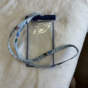 Nautical Vera Bradley phone/name badge holder